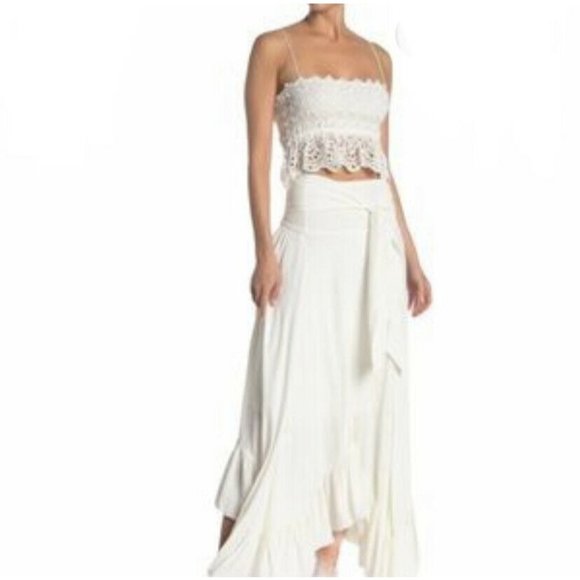 (Sold) Free People ONE Tessa Set Maxi Skirt Crop - Picture 2 of 6